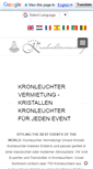 Mobile Screenshot of kronleuchtervermietung.de